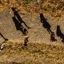 Walking people